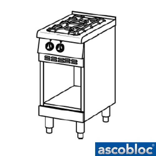 Ascobloc Ascoline AGH 210 GastO gaskookplaat vrijstaand zonder oven logo